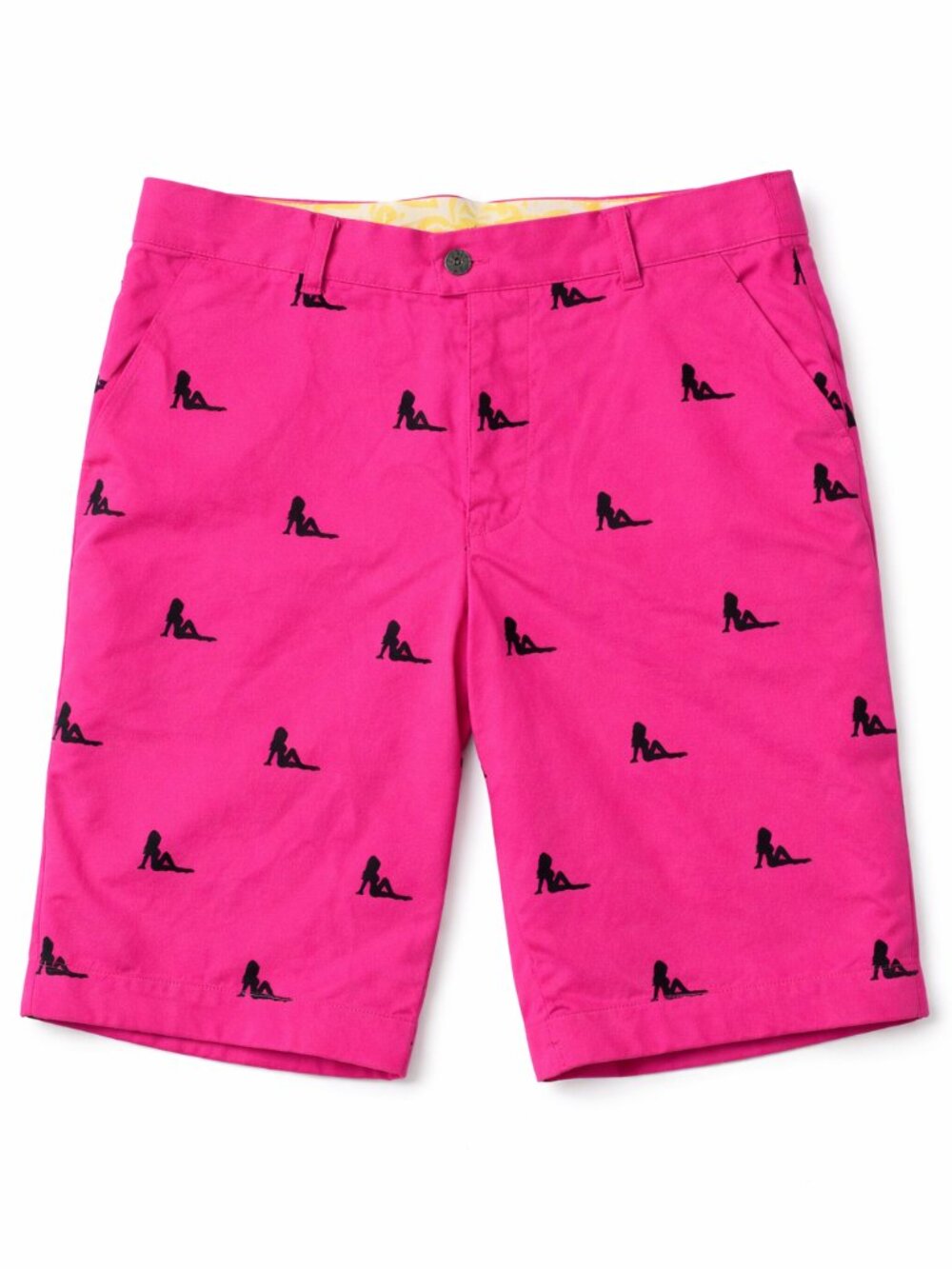 LoudMouth Pink Silhouette Golf Shorts Size 32
